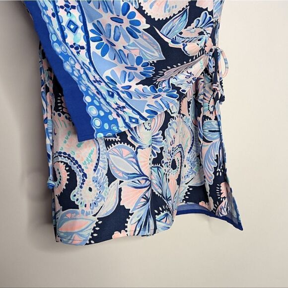 Lilly Pulitzer Donna Romper High Tide Navy Holy Flockamole Shift Dress - Picture 7 of 13